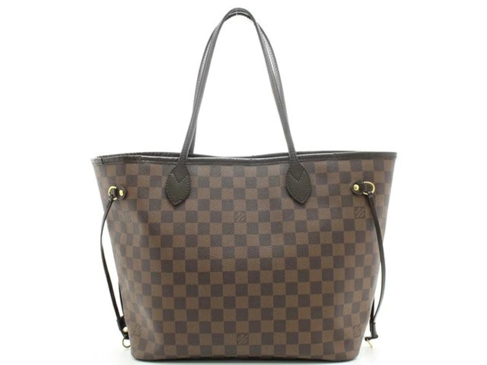 LOUIS VUITTON Neverfull Tote Bag Damier Cerise Red